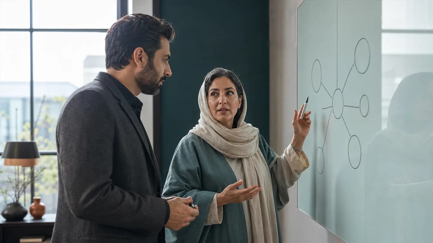 نمایی مرتبط با کوچینگ کارآفرینی و تصمیم‌های بنیان‌گذار