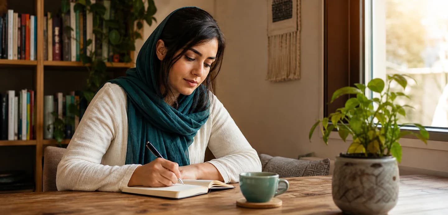 نوشتن و مرور احساسات در فضایی آرام